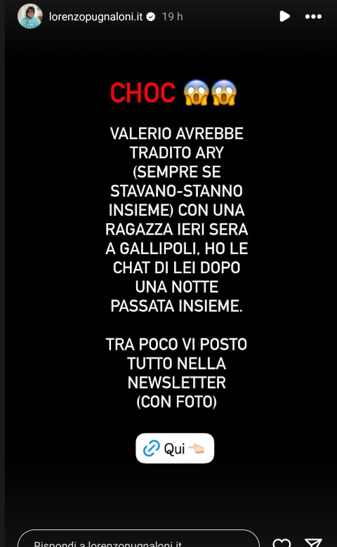 Temptation Island, Valerio ha tradito Ary con un’altra ragazza? Trapelano le chat Temptation Island, Valerio ha tradito Ary con un’altra ragazza? Trapelano le chat