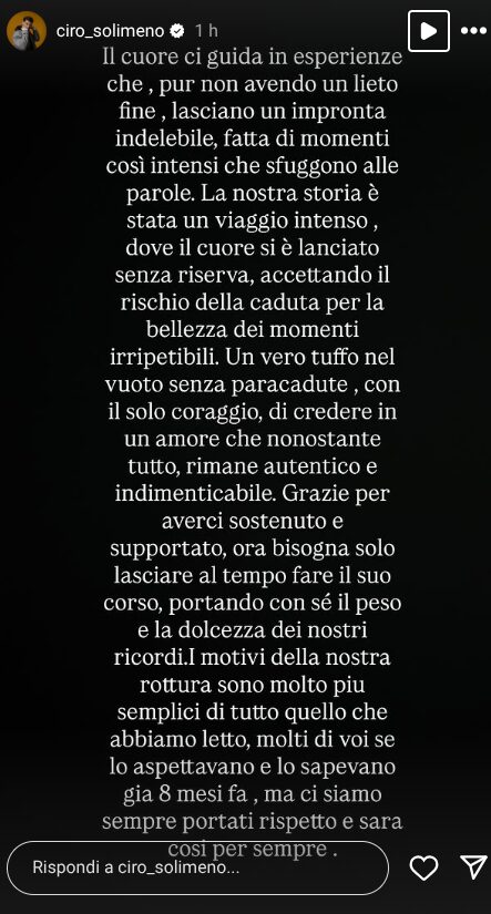 Uomini e Donne, anche Ciro Solimeno conferma la rottura con Martina De Ioannon: l’annuncio sui social!